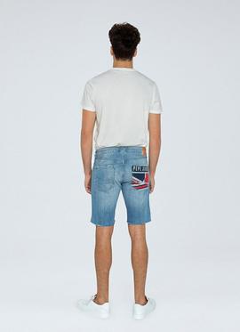 BERMUDA VAQUERA STANLEY SHORT BRIT TAPER FIT 000 DENIM
