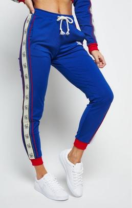 PREMIUM TAPE TRACK PANTS BLUE