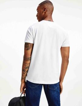LOGO BOX STRIPE TEE WHITE