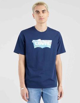 CAMISETA LEVI’S® RELAXED FIT BATWING CLOUDS NAVY