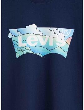 CAMISETA LEVI’S® RELAXED FIT BATWING CLOUDS NAVY