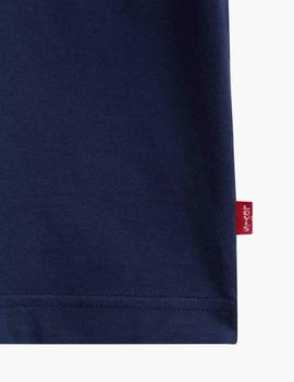 CAMISETA LEVI’S® RELAXED FIT BATWING CLOUDS NAVY
