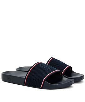 TOMMY KNITTED POOL SLIDE DESERT SKY