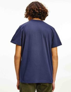 TJM STRIPE COLORBLOCK TEE REGULAR FIT TWILIGHT NAVY