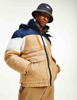 TJM MULTI POCKET HOODED PUFFER CLASSIC KHAKI