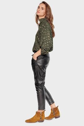 PANTALÓN JOGGER MINET DE ECOPIEL NEGRA