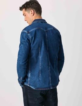 CAMISA VAQUERA DENIM GYMDIGO NEW JEPSON AZUL