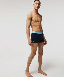 BOXERS 3 PACK TRUNK COTTON STRETCH AZUL MARINO