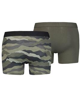 LEVIS MEN CALM CAMOUFLAGE BOXER BRIEF 2 PACK KHAKI