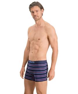 LEVIS MEN YD COLLEGIATE STRIPE BOXER BRIEF 2 PACK BLUE/ PINK