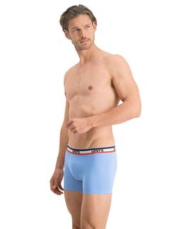 LEVIS MEN SPORTSWEAR LOGO BOXER BRIEF 2 PACK BLUE COMBO