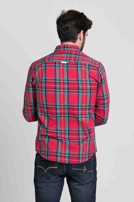 CAMISA H TARTAN ROJO