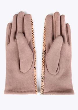 GUANTES EN ANIMAL PRINT CAMEL