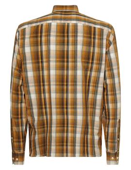 LARGE POPLIN CHECK SHIRT CREST GOLD / MULTI