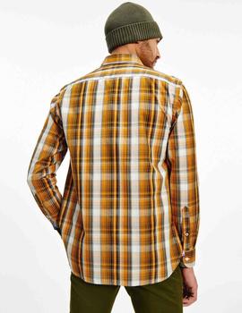 LARGE POPLIN CHECK SHIRT CREST GOLD / MULTI