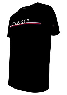CORP STRIPE TEE BLACK