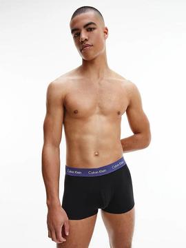 3 PACK LOW RISE TRUNK B-MAYA BLUE / SOFT GRAPE / RED