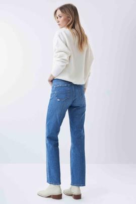 SECRET GLAMOUR STRAIGHT FIT EN DENIM AZUL