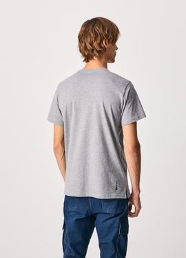 CAMISETA BANDERA Y LOGO ADELARD GRIS