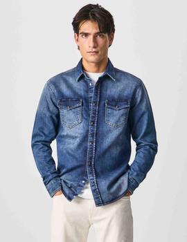 CAMISA VAQUERA DENIM GYMDIGO NEW JEPSON AZUL