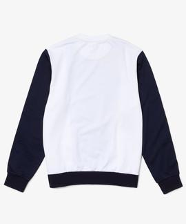 SUDADERA LACOSTE SPORT COLOR BLOCK CON CINTA LATERAL