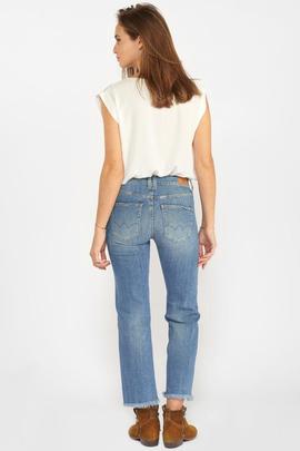 PANTALÓN VAQUERO PRICILIA CROPPED FIT DETROY BLUE Nº4