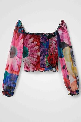 CAMISETA LILA TUL M.CHISTIAN LACROIX