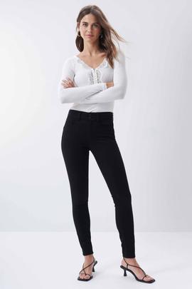 PANTALÓN VAQUERO SECRET SKINNY FIT HIGH RISE TRUE BLACK