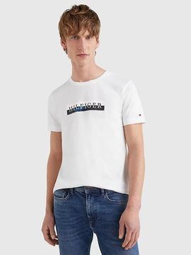 CAMISETA CON LOGOTIPO GRÁFICO DE CAMUFLAJE BLANCA