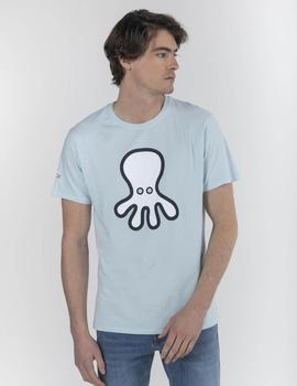 CAMISETA SILOUETTE COLOURS CELESTE