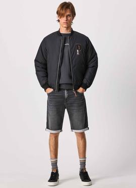BERMUDA VAQUERA JACK SHORT EN DENIM GYMDIGO NEGRO DEGRADÉ