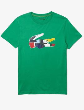 CAMISETA LACOSTE SPORT PATHWORK VERDE