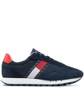 ZAPATILLAS TOMMY JEANS RETRO RUNNER MIX AZUL MARINO