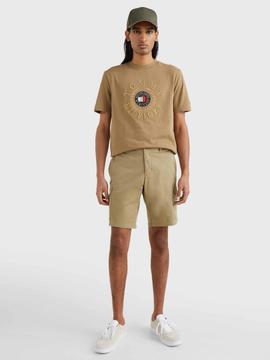 CAMISETA ICONS CON LOGO BORDADO CAMEL