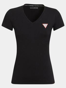 CAMISETA LOGO MINI TRIÁNGULO NEGRA
