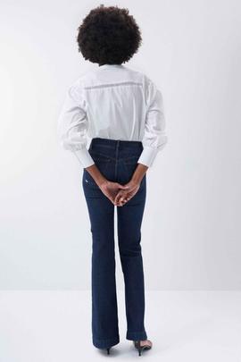 PANTALÓN VAQUERO DESTINY FLARE EN DENIM AZUL ÍNDIGO