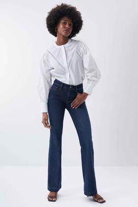 PANTALÓN VAQUERO DESTINY FLARE EN DENIM AZUL ÍNDIGO
