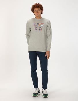 SUDADERA FRIENDS AND CO GRIS VIGORÉ