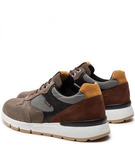 ZAPATILLAS DE ANTE, PIEL Y NAILON MULTICOLOR