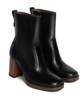 BOTINES DE PIEL NEGROS
