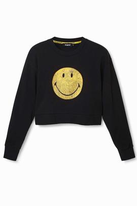 SUDADERA SMILEY® NEGRA