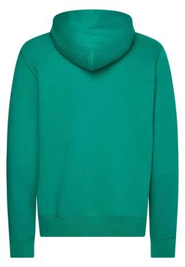 SUDADERA CON CAPUCHA HILFIGER ARCO DE BANDERA VERDE