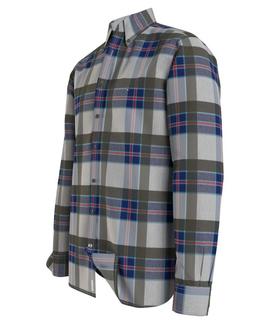 CAMISA REGULAR FIT DE CUADROS EN FRANELA OXFORD