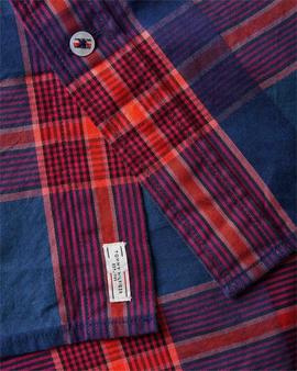 CAMISA REGULAR FIT DE CUADROS EN FRANELA OXFORD