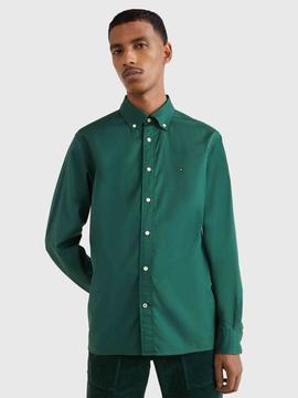 CAMISA REGULAR FIT NATURAL SOFT SOLID VERDE