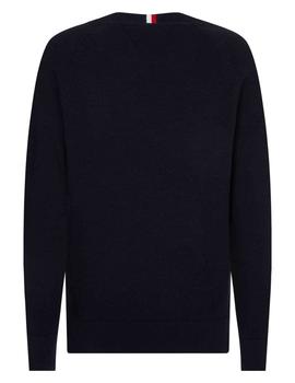 JERSEY REGULAR FIT TH MONOGRAM AZUL MARINO