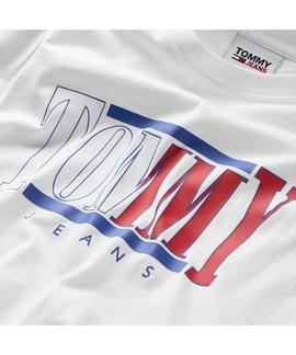 CAMISETA REGULAR FIT CENTERED LOGO BLANCA