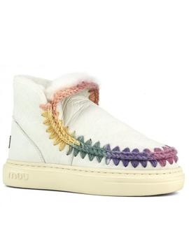 BOTÍN ESKIMO SNEAKER BOLD NUBUCK TRUE WHITE RAINBOW