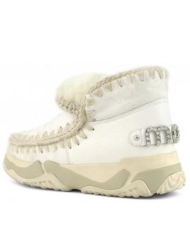 BOTA ESKIMO TRAINER LOGO RHINESTONE WAXI WHITE