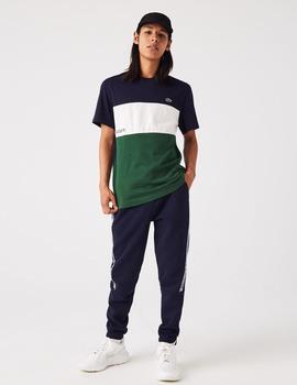 CAMISETA LACOSTE COLOR BLOCK MULTICOLOR